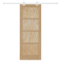Porta Scorrevole vidaXL con Set di Hardware 78x202 cm Legno Massello di Pino