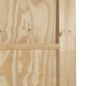 Porta Scorrevole vidaXL con Set di Hardware 78x202 cm Legno Massello di Pino