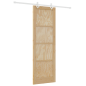Porta Scorrevole vidaXL con Set di Ferramenta 78x232 cm Legno Massello di Pino Porta Scorrevole vidaXL con Set di Ferramenta 78x232 cm Legno Massello di Pino