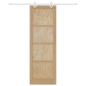 Porta Scorrevole vidaXL con Set di Ferramenta 78x232 cm Legno Massello di Pino Porta Scorrevole vidaXL con Set di Ferramenta 78x232 cm Legno Massello di Pino
