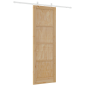 Porta Scorrevole vidaXL con Set di Ferramenta 78x232 cm Legno Massello di Pino Porta Scorrevole vidaXL con Set di Ferramenta 78x232 cm Legno Massello di Pino
