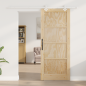 Porta Scorrevole vidaXL con Set Hardware 83x202 cm Legno di Pino Massiccio