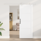 Porta Scorrevole vidaXL con Set di Accessori Bianca 83x211 cm Legno Massello di Pino