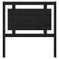 Testiera per Letto Nera 95,5x4x100 cm Legno Massello di Pino Testiera per Letto Nera 95,5x4x100 cm Legno Massello di Pino