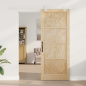Porta scorrevole vidaXL con kit di ferramenta 86x211 cm in legno massello di pino Porta scorrevole vidaXL con kit di ferramenta 86x211 cm in legno massello di pino