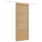 Porta scorrevole vidaXL con kit di ferramenta 86x211 cm in legno massello di pino Porta scorrevole vidaXL con kit di ferramenta 86x211 cm in legno massello di pino