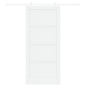 Porta Scorrevole vidaXL con Set di Ferramenta Bianca 93x211 cm Legno Massiccio Pino Porta Scorrevole vidaXL con Set di Ferramenta Bianca 93x211 cm Legno Massiccio Pino