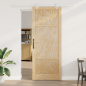Porta Scorrevole vidaXL con Set di Hardware 93x232 cm Legno Massello di Pino