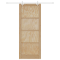 Porta Scorrevole vidaXL con Set di Hardware 93x232 cm Legno Massello di Pino