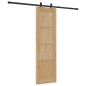 Set di Porta Scorrevole con Ferramenta 'ORKDAL'in Legno Solido di Pino