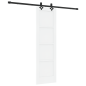 vidaXL Porta Scorrevole con Set di Accessori 'ORKDAL'Bianco Legno di Pino
