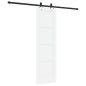 vidaXL Porta Scorrevole con Set di Accessori 'ORKDAL'Bianco Legno di Pino