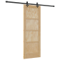 vidaXL Porta Scorrevole con Set di Hardware 'ORKDAL'in Legno Massello di Pino
