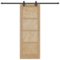 vidaXL Porta Scorrevole con Set di Hardware 'ORKDAL'in Legno Massello di Pino