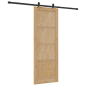 vidaXL Porta Scorrevole con Set di Hardware 'ORKDAL'in Legno Massello di Pino