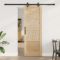 vidaXL Porta Scorrevole con Set Hardware "ORKDAL" in Legno Massello di Pino vidaXL Porta Scorrevole con Set Hardware "ORKDAL" in Legno Massello di Pino