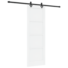 vidaXL Porta Scorrevole con Set Hardware "ORKDAL" Legno Massello Pino Bianco