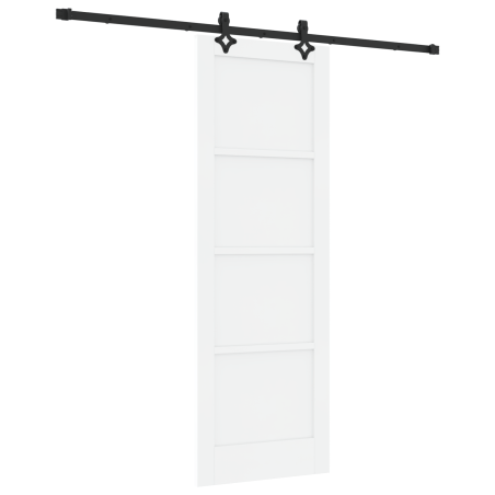 vidaXL Porta Scorrevole con Set Hardware "ORKDAL" Legno Massello Pino Bianco