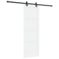 vidaXL Porta Scorrevole con Set Hardware "ORKDAL" Legno Massello Pino Bianco