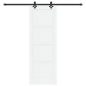 vidaXL Porta Scorrevole con Set Hardware "ORKDAL" Legno Massello Pino Bianco