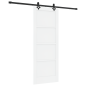 vidaXL Porta Scorrevole con Set di Ferramenta 'ORKDAL'Bianco in Legno Massello di Pino vidaXL Porta Scorrevole con Set di Ferramenta 'ORKDAL'Bianco in Legno Massello di Pino