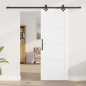 vidaXL Porta Scorrevole con Set di Ferramenta 'ORKDAL'Bianco in Legno Massello di Pino vidaXL Porta Scorrevole con Set di Ferramenta 'ORKDAL'Bianco in Legno Massello di Pino