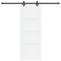 vidaXL Porta Scorrevole con Set di Ferramenta 'ORKDAL'Bianco in Legno Massello di Pino vidaXL Porta Scorrevole con Set di Ferramenta 'ORKDAL'Bianco in Legno Massello di Pino