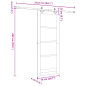 vidaXL Porta Scorrevole con Set di Ferramenta 'ORKDAL'Bianco in Legno Massello di Pino vidaXL Porta Scorrevole con Set di Ferramenta 'ORKDAL'Bianco in Legno Massello di Pino
