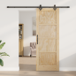 vidaXL Porta Scorrevole con Set di Accessori 'ORKDAL'in Legno Solido di Pino vidaXL Porta Scorrevole con Set di Accessori 'ORKDAL'in Legno Solido di Pino