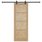 vidaXL Porta Scorrevole con Set di Accessori 'ORKDAL'in Legno Solido di Pino vidaXL Porta Scorrevole con Set di Accessori 'ORKDAL'in Legno Solido di Pino