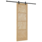 Porta Scorrevole vidaXL con Set di Ferramenta 'ORKDAL'in Legno Massello di Pino