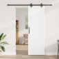 porta scorrevole vidaXL con set di accessori 'ORKDAL'in legno massello di pino bianco porta scorrevole vidaXL con set di accessori 'ORKDAL'in legno massello di pino bianco