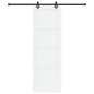 porta scorrevole vidaXL con set di accessori 'ORKDAL'in legno massello di pino bianco porta scorrevole vidaXL con set di accessori 'ORKDAL'in legno massello di pino bianco