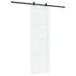porta scorrevole vidaXL con set di accessori 'ORKDAL'in legno massello di pino bianco porta scorrevole vidaXL con set di accessori 'ORKDAL'in legno massello di pino bianco