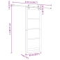 Porta Scorrevole vidaXL con Set di Ferramenta 'ORKDAL'in Legno Massello di Pino Porta Scorrevole vidaXL con Set di Ferramenta 'ORKDAL'in Legno Massello di Pino