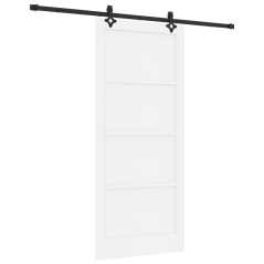 vidaXL Porta scorrevole con set di accessori 'ORKDAL'in legno massello di pino bianco