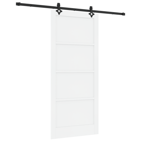 vidaXL Porta scorrevole con set di accessori 'ORKDAL'in legno massello di pino bianco