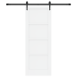 Porta Scorrevole vidaXL con Set di Accessori Bianca 73.5x198.5 cm Legno Massello in Pino Porta Scorrevole vidaXL con Set di Accessori Bianca 73.5x198.5 cm Legno Massello in Pino