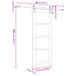 Porta Scorrevole vidaXL con Set di Accessori Bianca 73.5x198.5 cm Legno Massello in Pino Porta Scorrevole vidaXL con Set di Accessori Bianca 73.5x198.5 cm Legno Massello in Pino