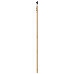 porta scorrevole vidaXL con set di hardware 83x211 cm in legno massiccio di pino