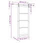 Porta scorrevole vidaXL con set hardware 83x232 cm legno massello di pino Porta scorrevole vidaXL con set hardware 83x232 cm legno massello di pino