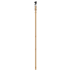 vidaXL Porta scorrevole con set hardware 86x198.5 cm Legno massello di pino