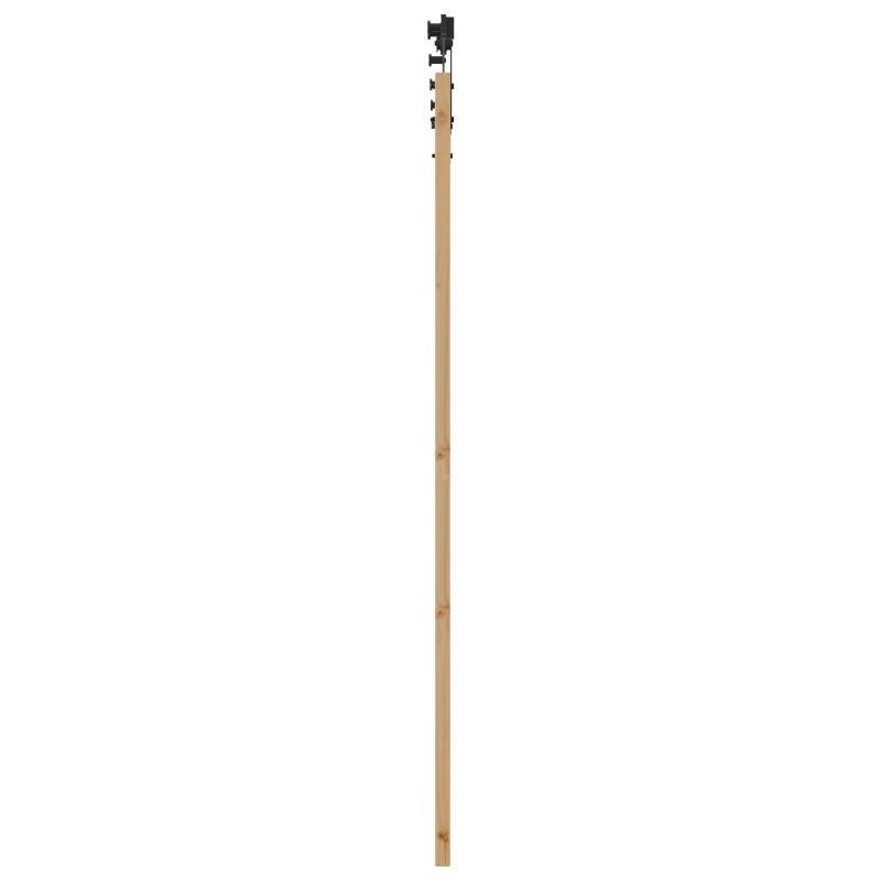 vidaXL Porta scorrevole con set hardware 86x198.5 cm Legno massello di pino vidaXL Porta scorrevole con set hardware 86x198.5 cm Legno massello di pino
