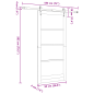 Porta scorrevole vidaXL con set di ferramenta bianca 93x202 cm in legno massello di pino Porta scorrevole vidaXL con set di ferramenta bianca 93x202 cm in legno massello di pino