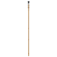 Porta scorrevole vidaXL con set di ferramenta 93x211 cm Legno massello di pino