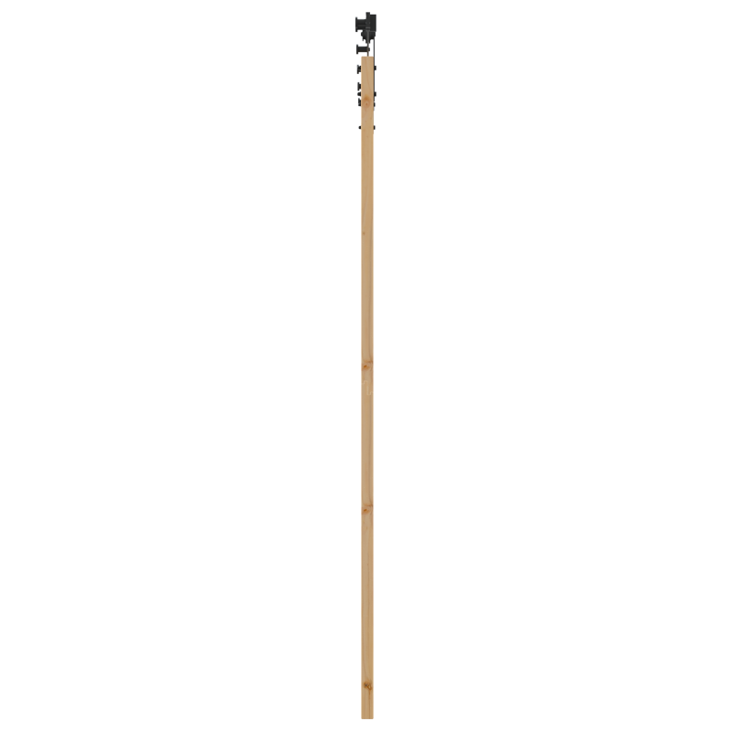 Porta scorrevole vidaXL con set di ferramenta 93x211 cm Legno massello di pino Porta scorrevole vidaXL con set di ferramenta 93x211 cm Legno massello di pino