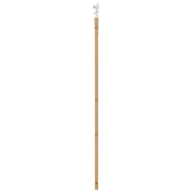 vidaXL Porta Scorrevole con Set di Accessori 61x198.5 cm Legno Massello di Pino