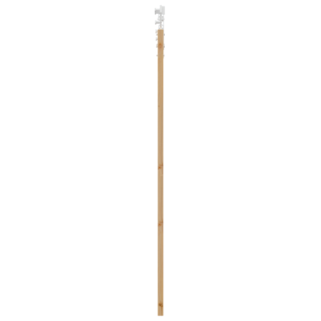 vidaXL Porta Scorrevole con Set di Accessori 61x198.5 cm Legno Massello di Pino