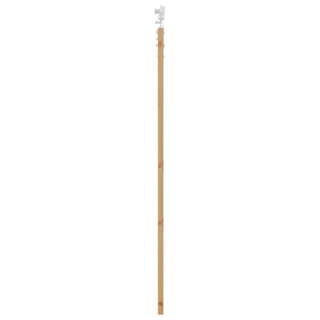 Porta Scorrevole vidaXL con Set Hardware 73.5x198.5 cm in Legno Massello di Pino