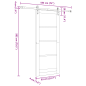 Porta Scorrevole vidaXL con Set di Ferramenta Bianca 83x202 cm Legno Massello in Pino